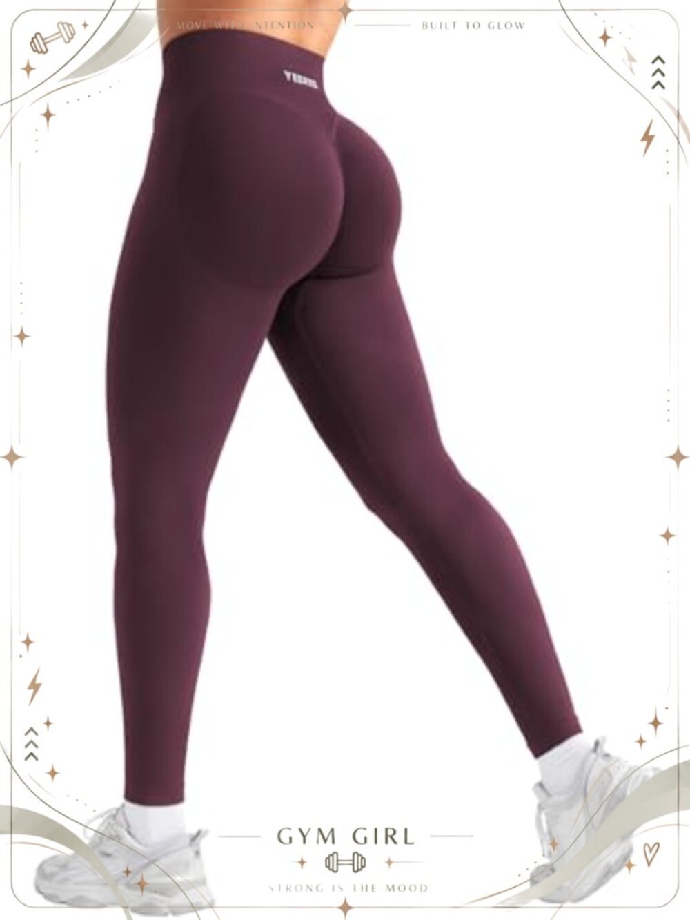Seamless Scrunch Workout Leggings High Waist Tummy Control Yoga Pants